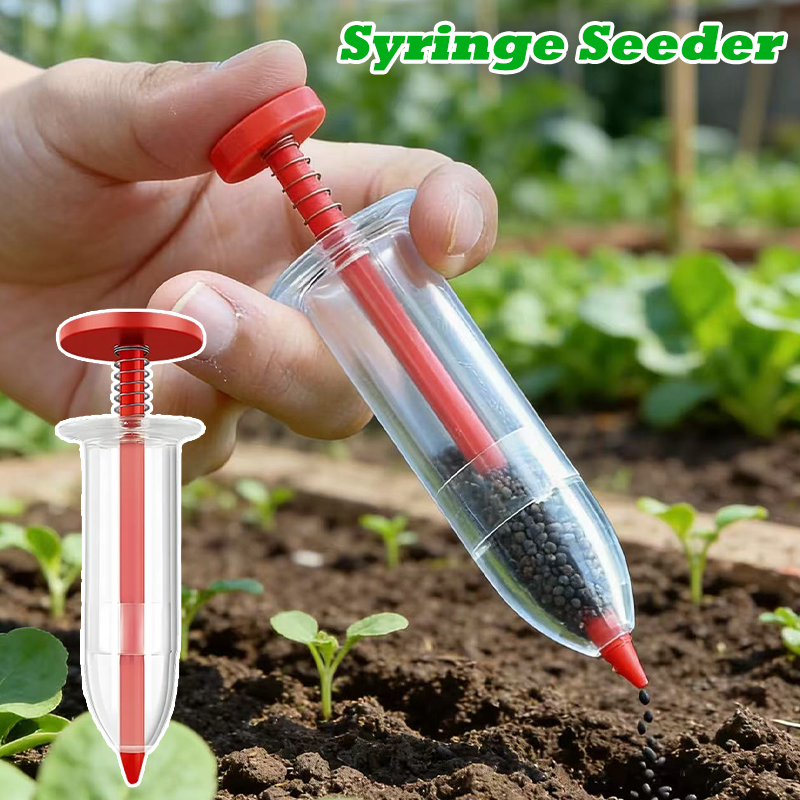 Gardening Tools Essential - เครื่องมือหว่านเมล็ดแบบแมนนวลขนาดเล็ก 2-in-1 ที่แม่นยำ ใช้งานได้หลากหลายสำหรับการปลูกในสวน กระถาง และแปลงปลูก