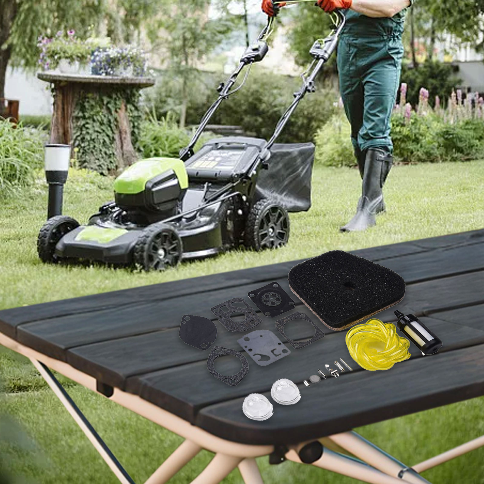 ชุดบริการคาร์บูเรเตอร์สำหรับเค - Gardening Tools Essential บทวิจารณ์และราคา